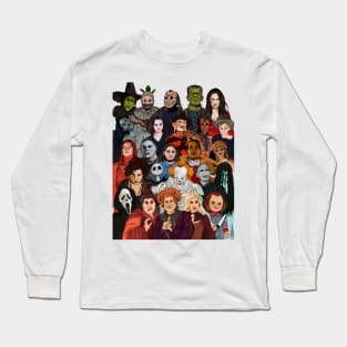 Horror Movie Characters Long Sleeve T-Shirt